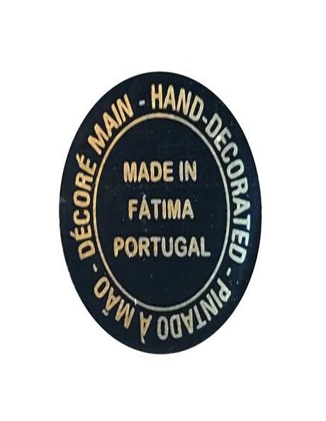 1011/G - N. D. de Fatima Effet Granité 11cm avec Yeux Peint