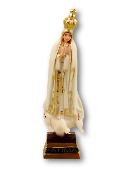 1010 - Our Lady of Fátima Granited 9cm with Painted eyes