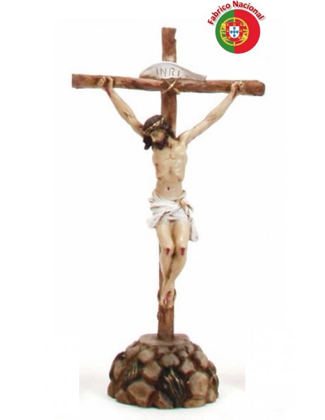 193 -  Resine Crucifix 45x20cm w/Base and Christ in Resine