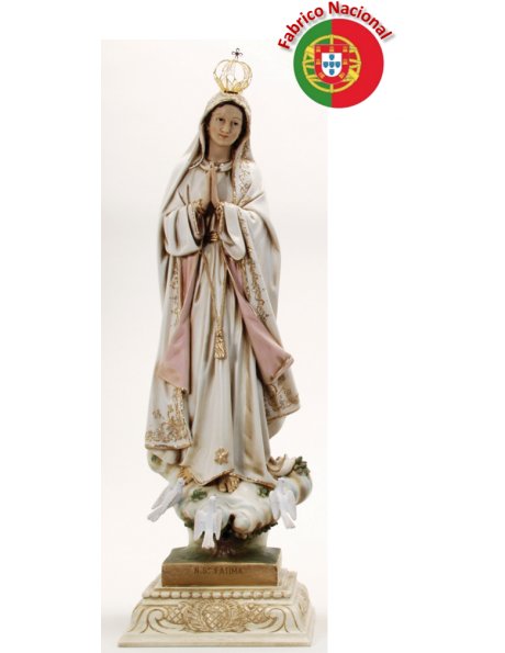 442 Bege -  Our Lady of Fátima 78,50x23,50cm  in resine