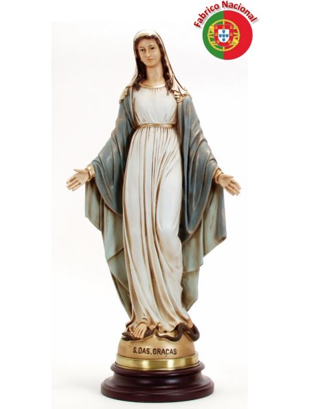 192 - Vierge Miraculeuse 60x25cm en Résine
