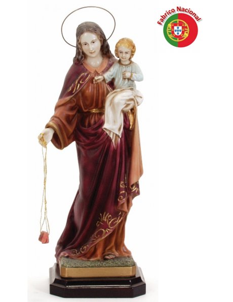 213 - Our Lady of Carmel  37x14cm in Resine