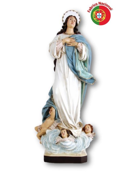 828 - Our Lady of Conception 103x32cm in Resine