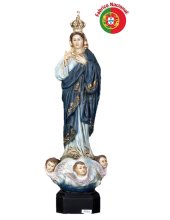 798- Our Lady of Sameiro 83x26cm in Resine