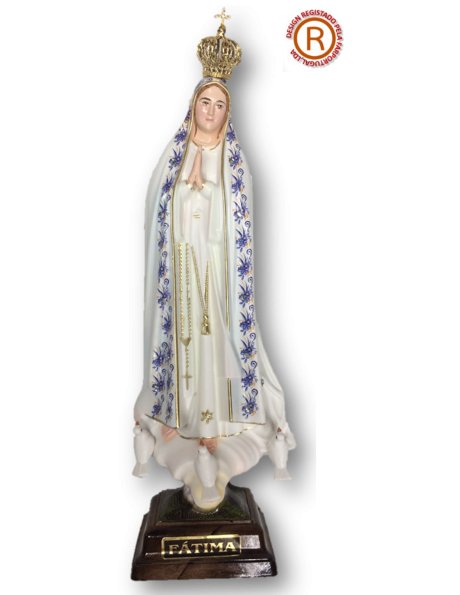 1024/F - Our Lady of Fátima w/Flowered Design 27cm