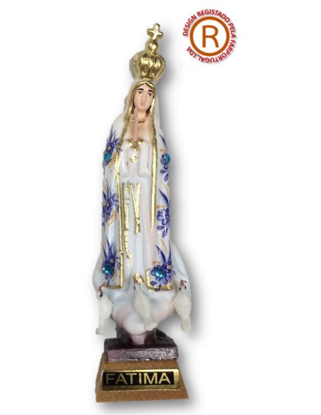 1010/F - Our Lady of Fátima w/Flowered Design 9cm