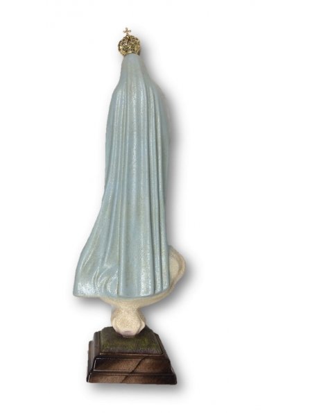 1041/G - N. D. de Fatima Effet Granité 44cm avec Yeux Peint