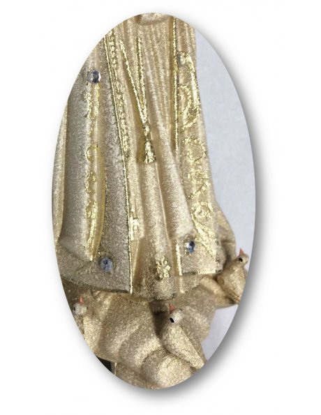 1012/GD - Our Lady of Fátima Golden Granited 17cm