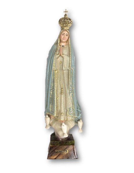 1013/G - Our Lady of Fátima Granited 21cm with Painted eyes