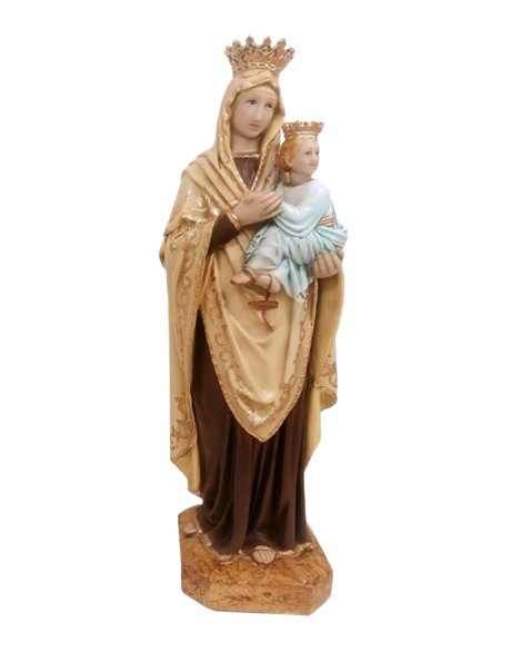 08.1020 - Our Lady of Carmel  50x14cm in Resine