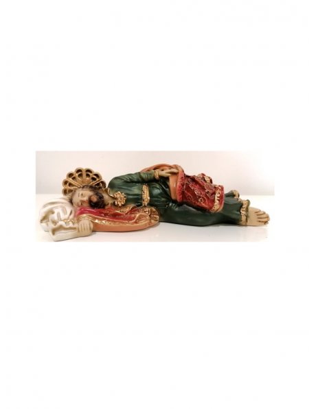J1037 -  Saint Joseph sleeping 4,5x12,5cm in resine
