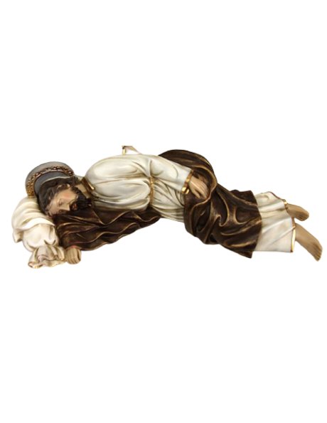 J1037 -  Saint Joseph sleeping 4,5x12,5cm in resine