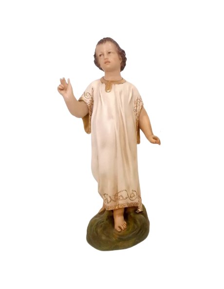 08.1025 - Divin Baby Jesus 39x12,5cm in Resin